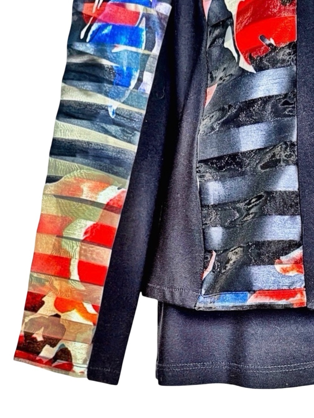 Frank Lyman Design Art-Print Jacket | Women’s Size 6 | Statement Abstract Print - Picture 8 of 11